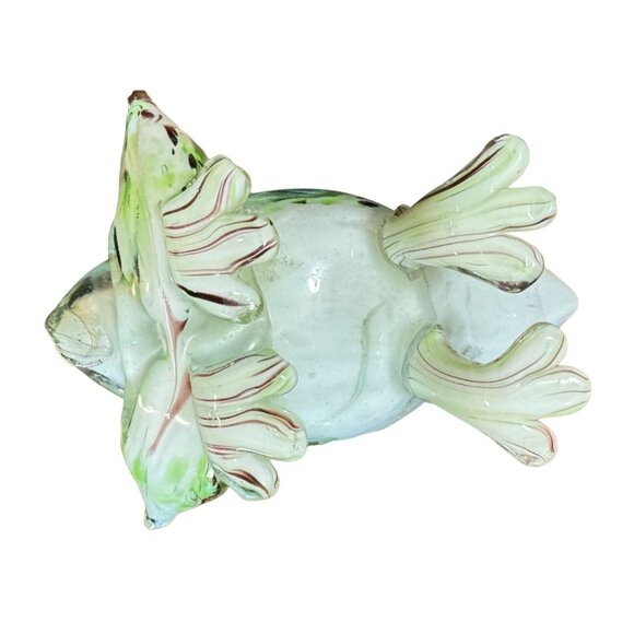 Weirdo Frog Toad Hand Blown Art Glass Paperweight 5.5" L X 4" H x 5" W FLAW - Picture 5 of 6